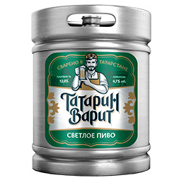 Пиво светлое «Татарин варит» фильтрованное, пастеризованное 