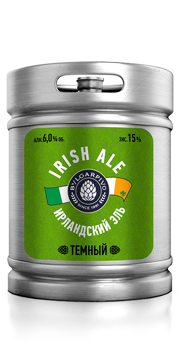 Пиво темное «Ирландский Эль» пастеризованное, фильтрованное. РАЗЛИВНОЕ.